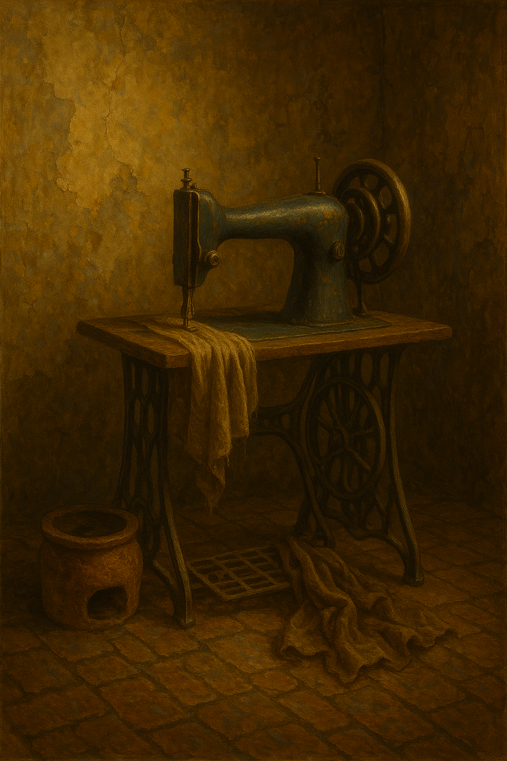 Portrait of an Antique Sewing Machine